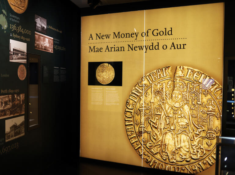 Exhibit at Royal Mint Experience.
