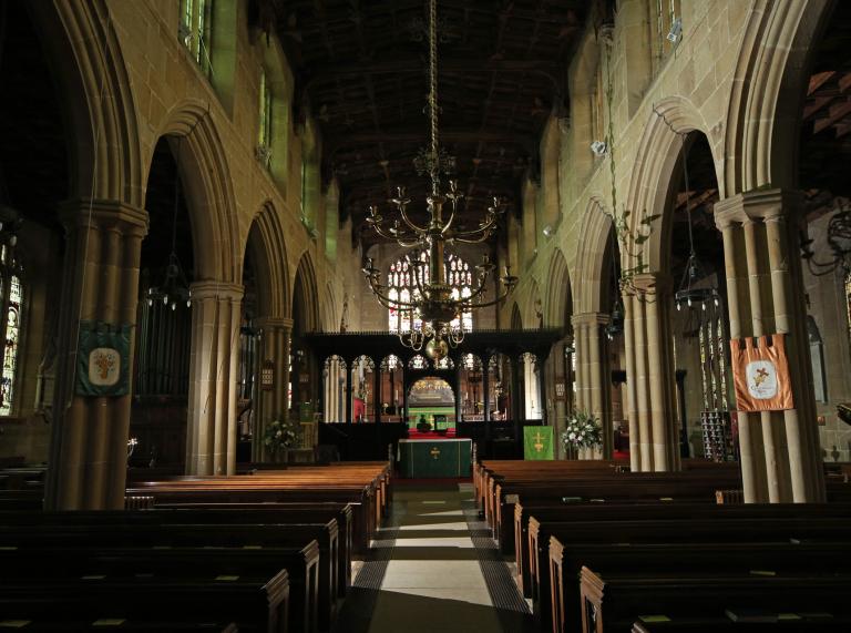 interior of church.