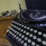 Schreibmaschine am Geburtsort von Dylan Thomas.