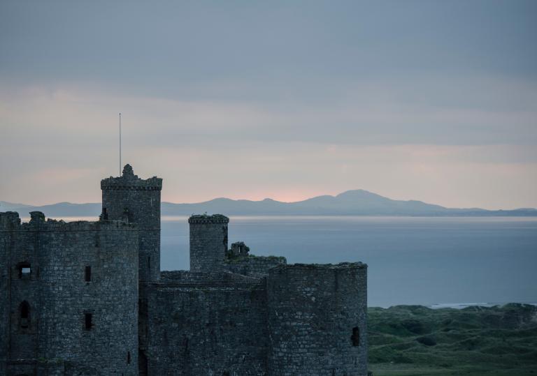 Castle at dusk