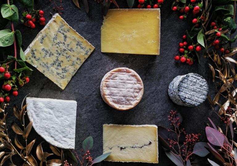 A selection of cheeses 