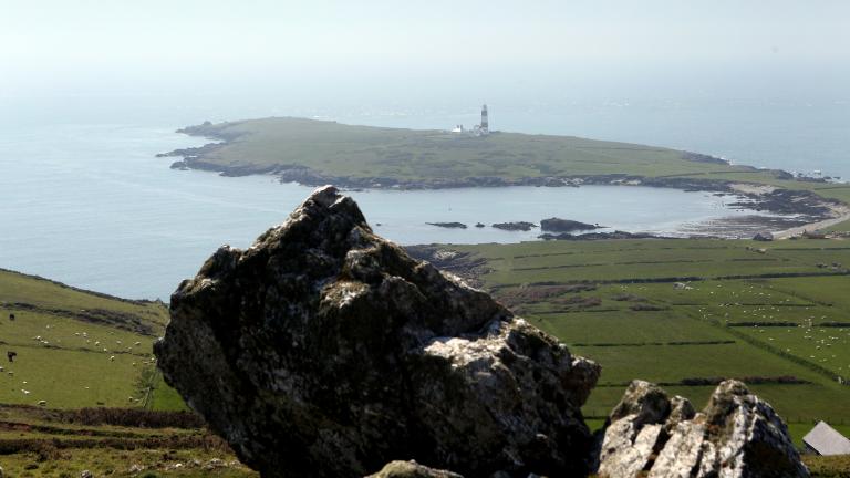 View across Bardsey Island, Gwynedd, North wales