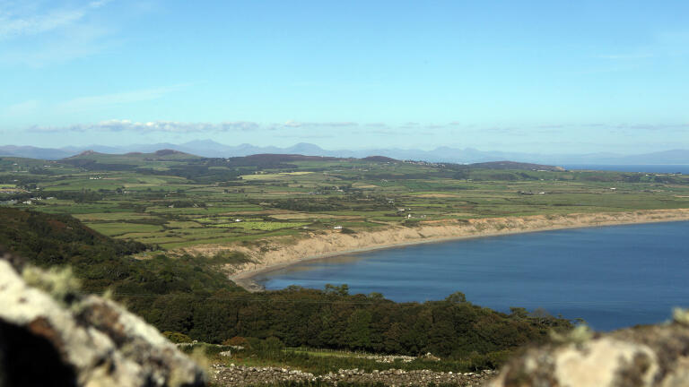 View of Hell's Mouth from the high ground, Llŷn Peninsula