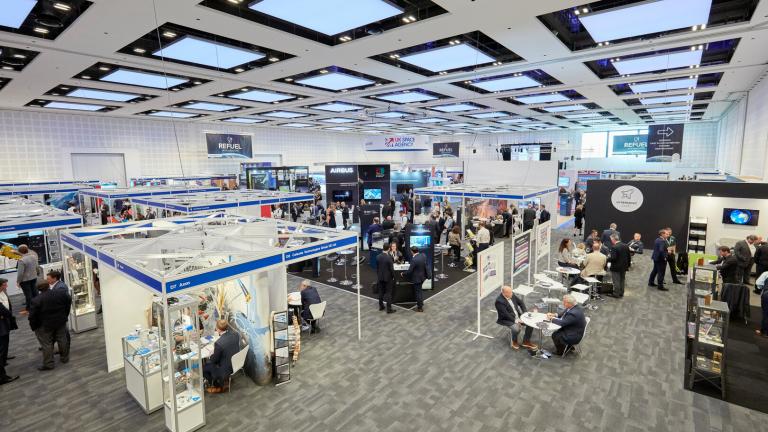 Exhibition stands for the UK Space Agency Conference