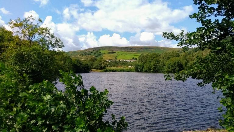 view of lake in Dare Valley country park