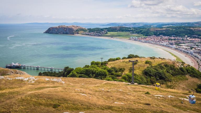 Overlooking Llandudno town and coast from the Orme.