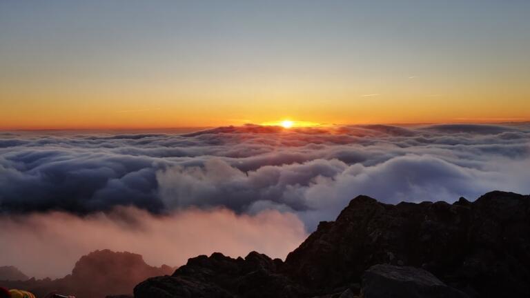 Sunrise over a cloud inversion from Cader Idris