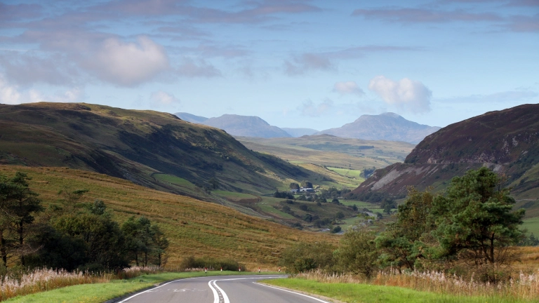Road from Bala to Trawsfynydd
