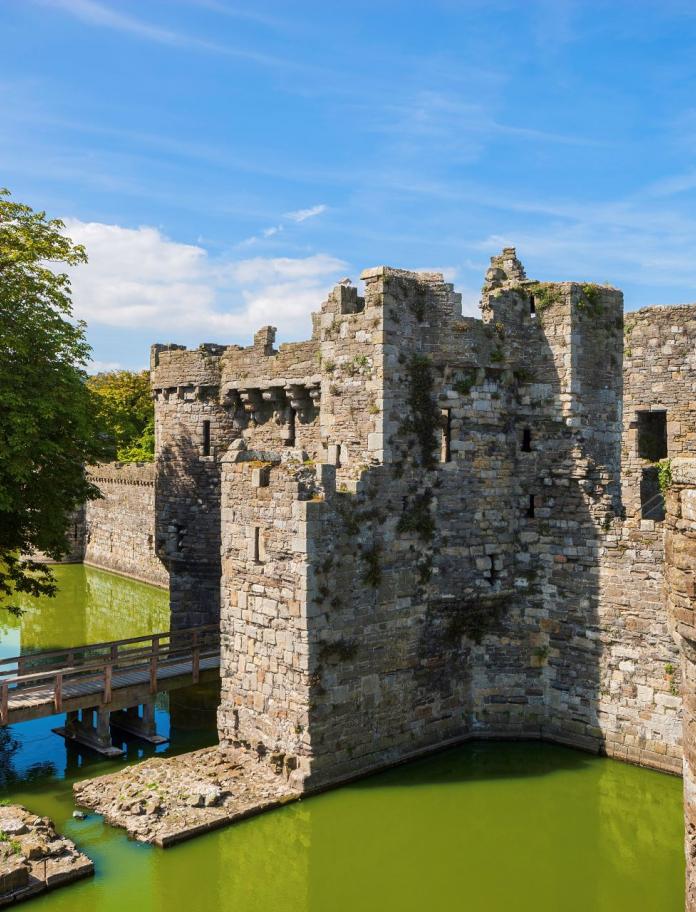 External shot of Beaumaris Castle, Anglesey.