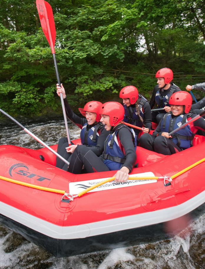 White water rafting at the National White Water Centre.