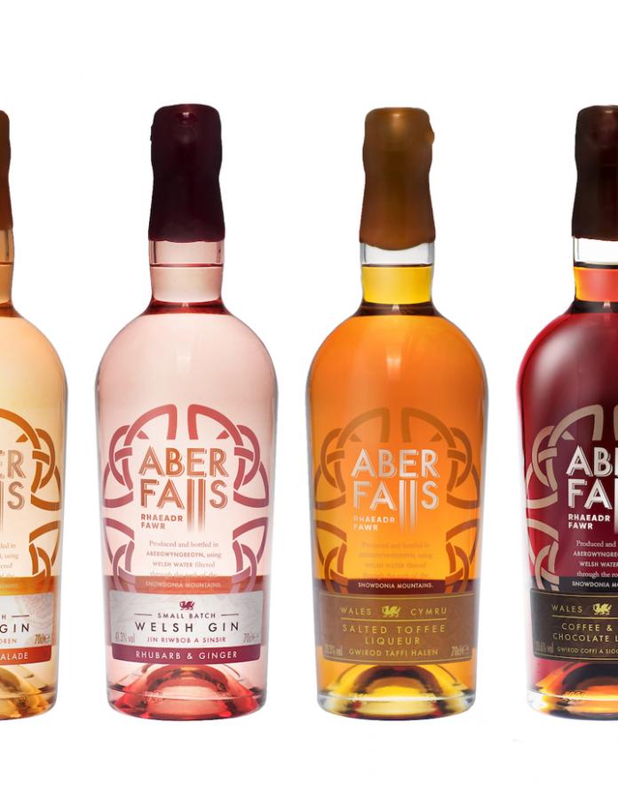 Sample of Aber Falls Distillery range of products