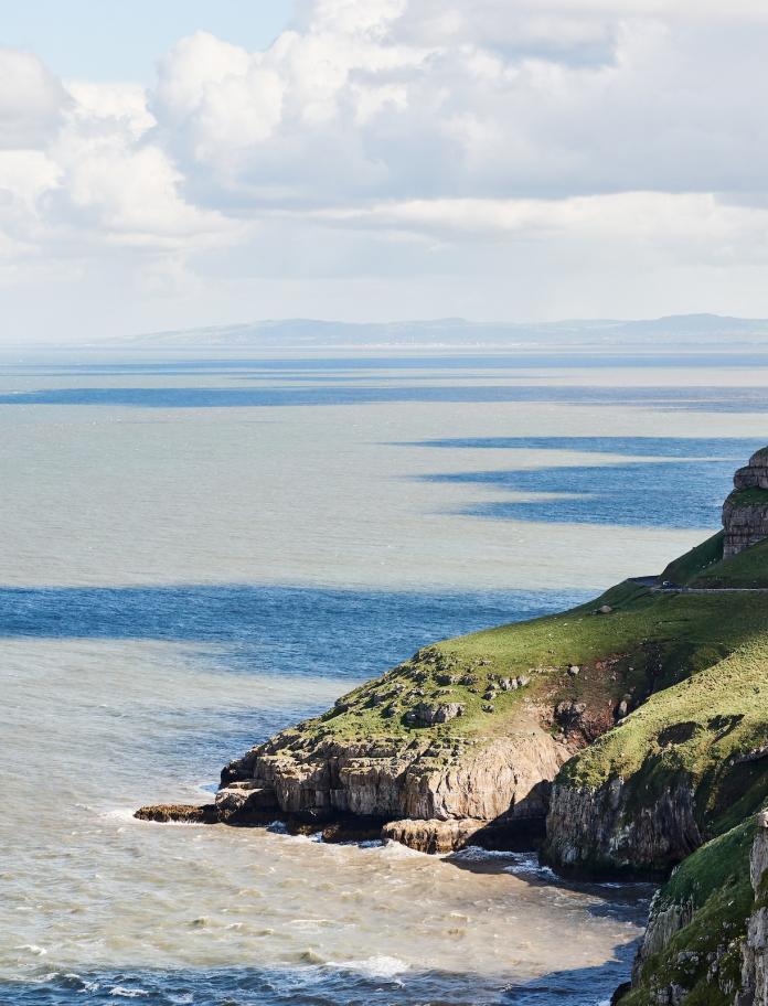 Edge of the Great Orme and sea