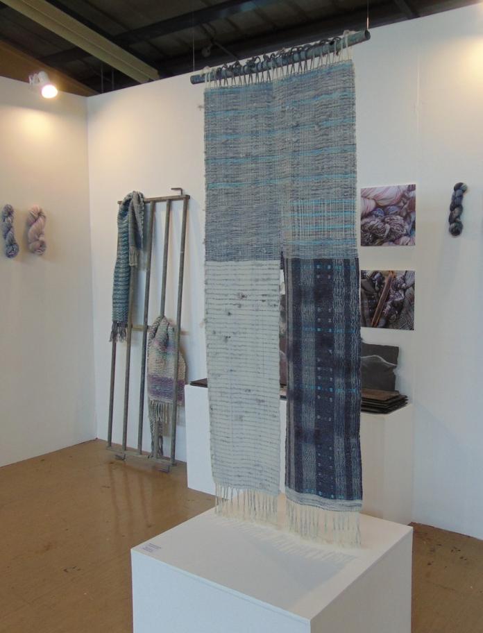 An art studio exhibiting wool creations
