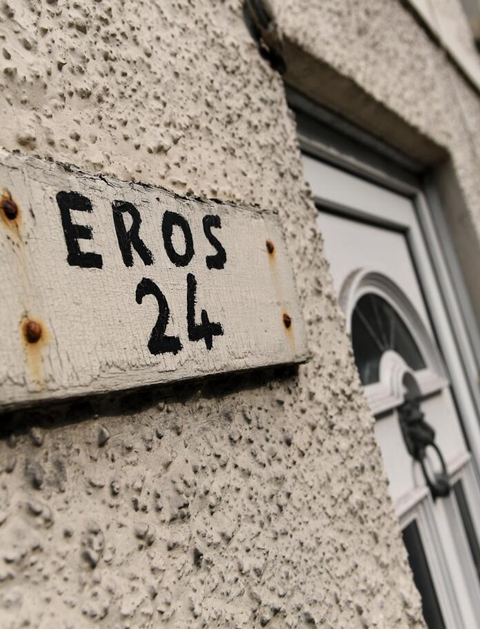 Exterior of Eros Cottage.