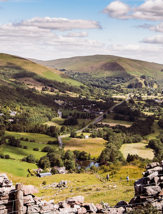Blick auf Brecon Beacons Nationalpark.