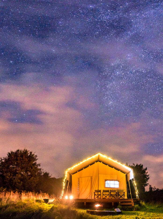 Glamping under the stars