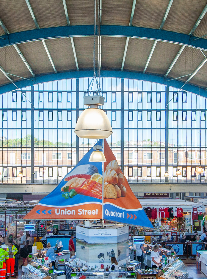 Die Markthalle von Swansea.