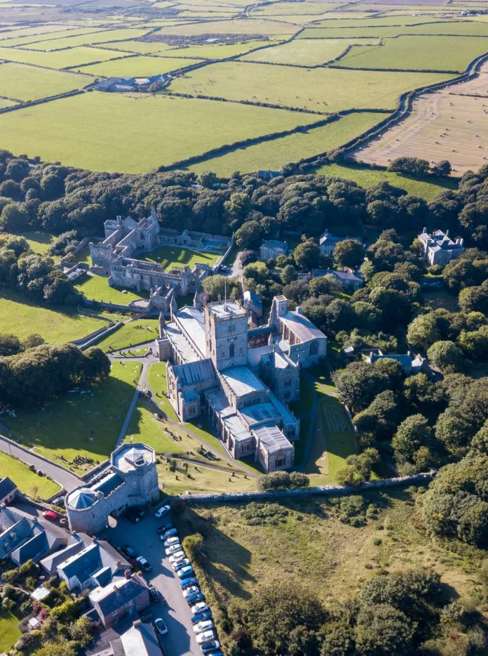 St Davids from above.
