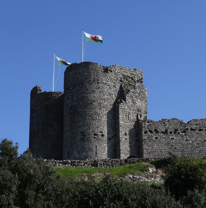 Criccieth Castle, Nordwales.