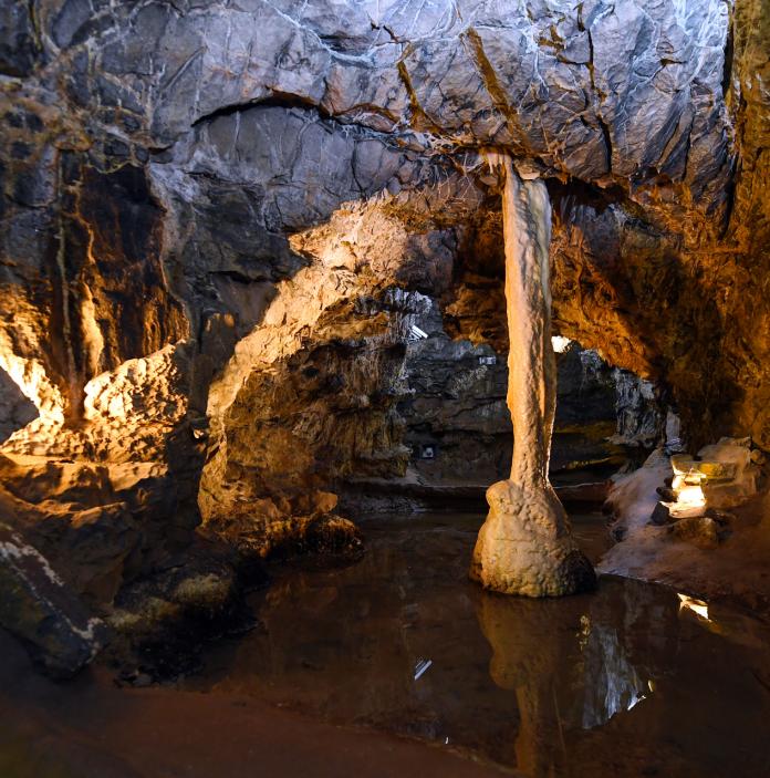 Das Innere einer der Höhlen in Dan yr Ogof.