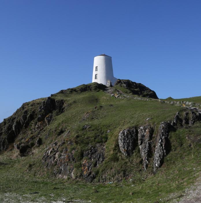 Steps to Twr Mawr lighthouse on Llanddwyn Island