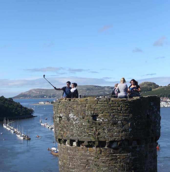 A selfie - Conwy Castle, Conwy.