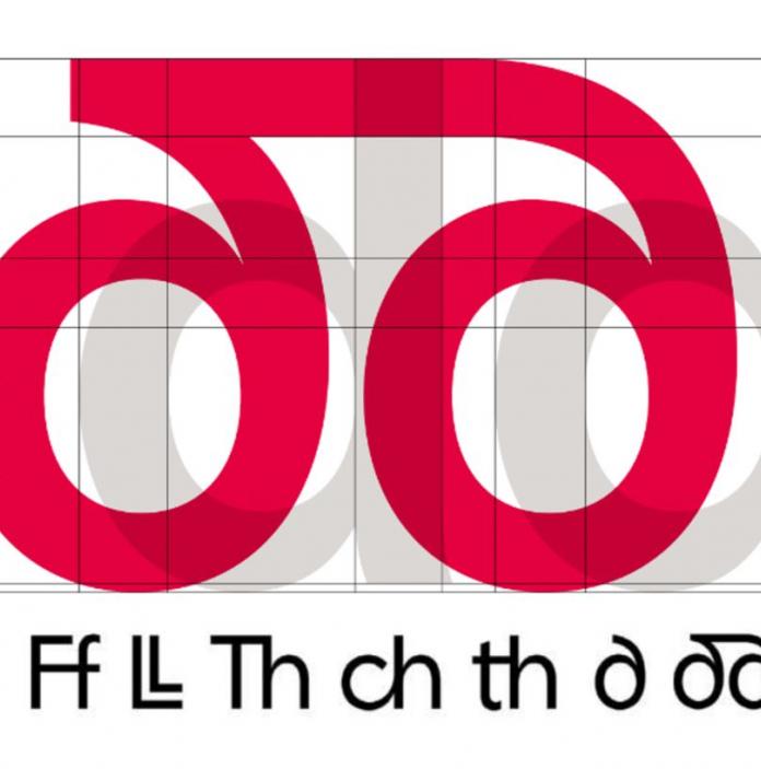 Beispiele für die Schriftart Cymru Wales Sans, die die spezifischen Buchstaben der walisischen Sprache zeigt.