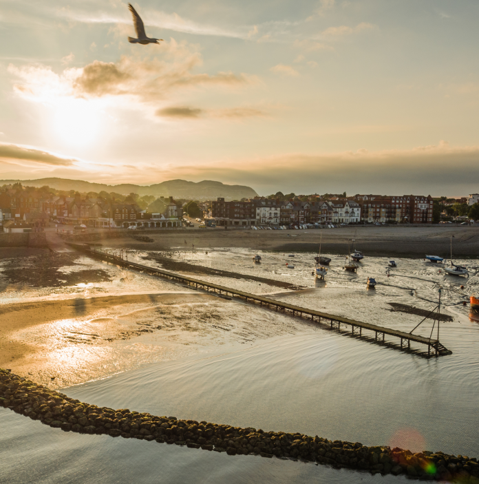 Rhos on Sea sea front.