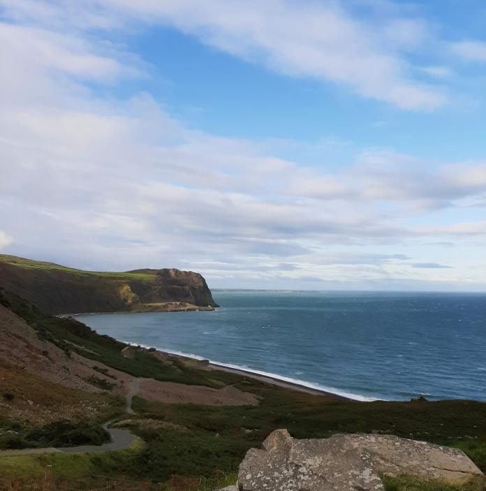 The view of the headland from Nant Gwrtheyrn.