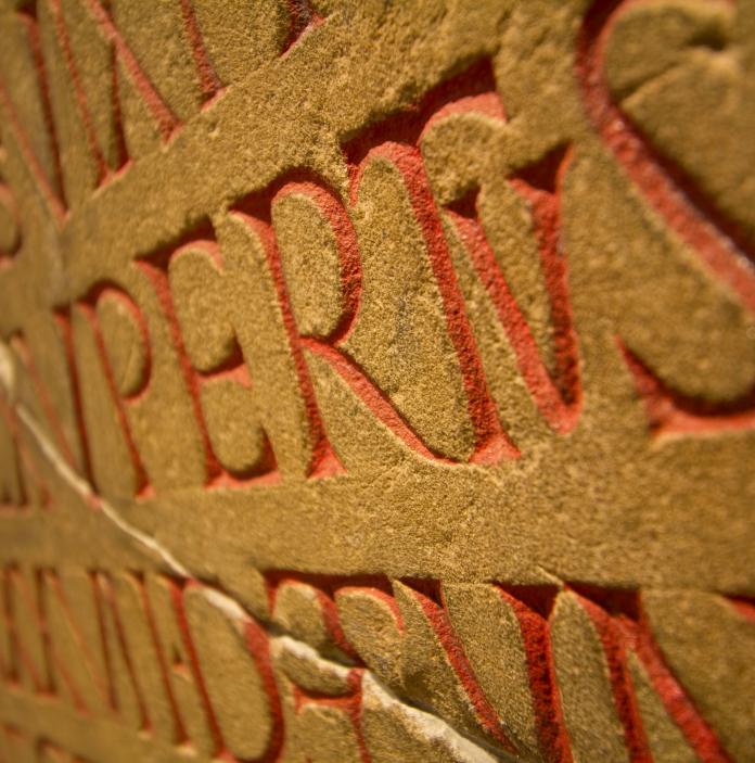 Roman text on stone tablet