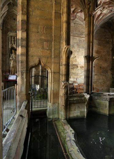 An interior shot of  St Winefride's Chapel and Well.