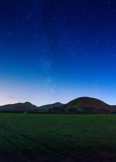 Dunkle Himmel Foto in den Brecon Beacons aufgenommen.