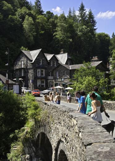 Betws-y-Coed im Snowdonia National Park, Nordwales.