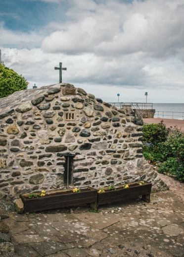 chapel near sea.