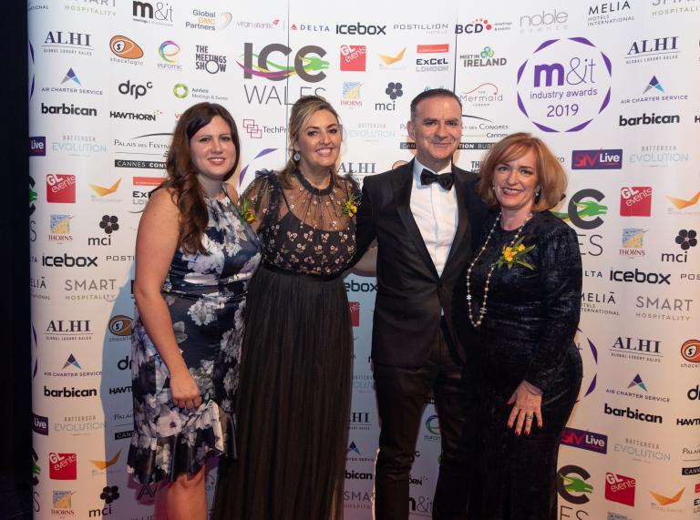 The ICC Wales team at M&IT Awards.