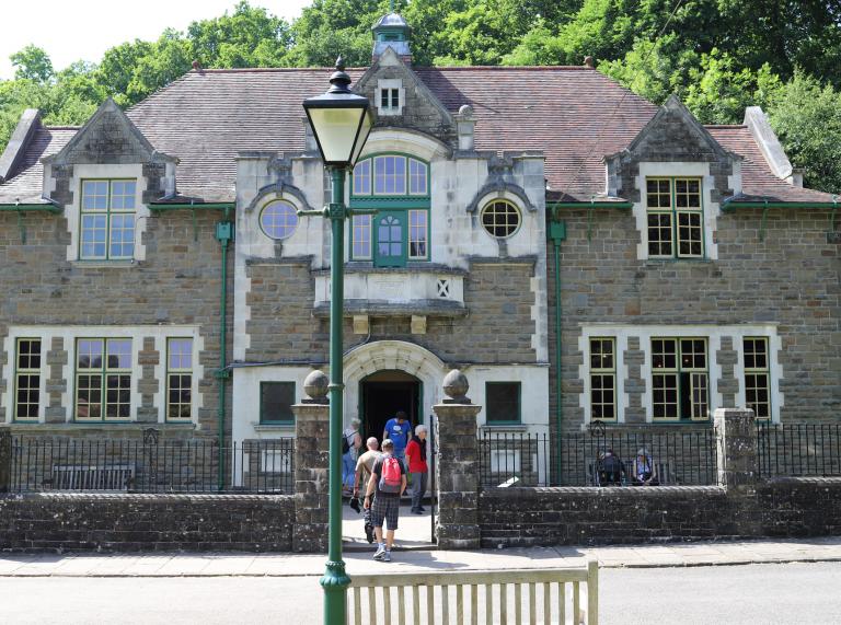 Exterior of the Oakdale Workmen's Institute at St Fagans.