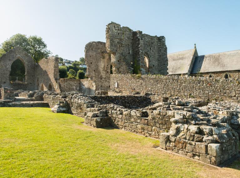 The ruins of St Dogmael's Abbey.