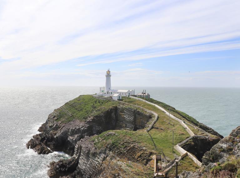 South Stack Lighthouse, Anglesey, Nordwales.