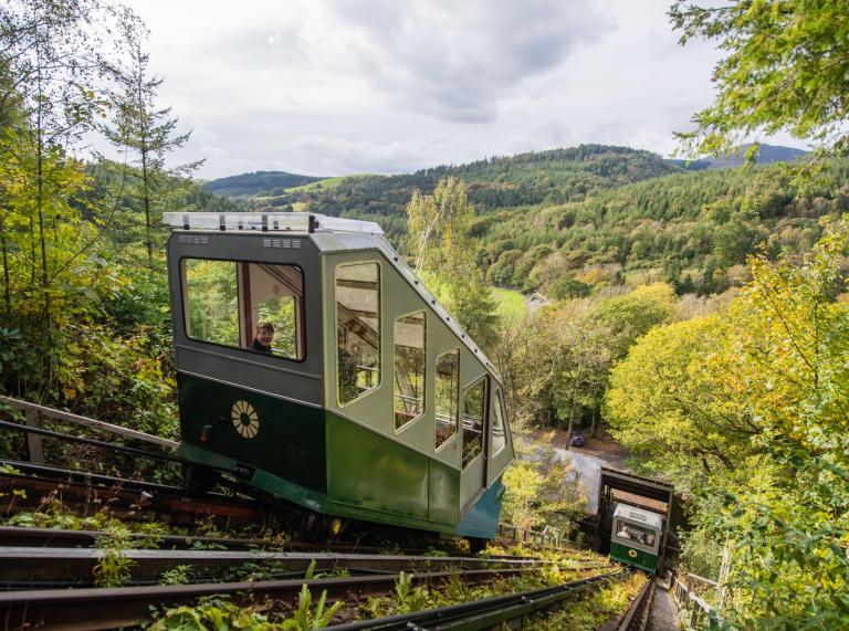 The funicular railway at the Centre for Alternative Technology