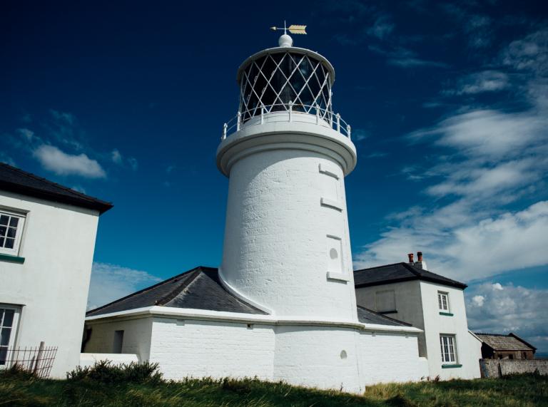 Leuchtturm auf Caldey Island.