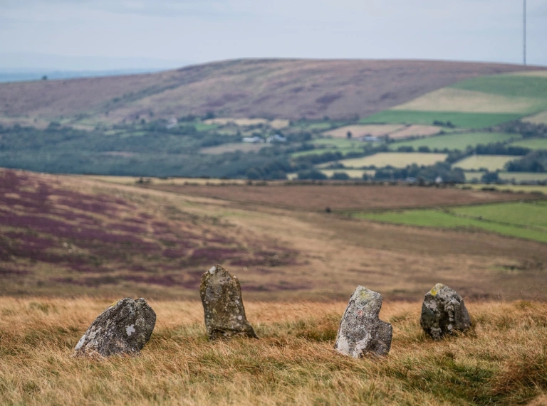 Bedd Arthur or Arthur's Grave which is a possible Neolithic hengiform monument megalithic site in the Preseli Hills