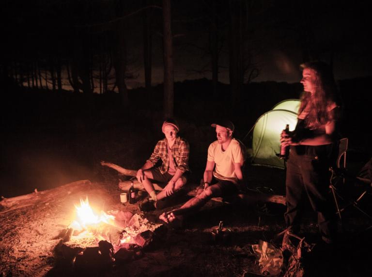 Campfire at Newborough.