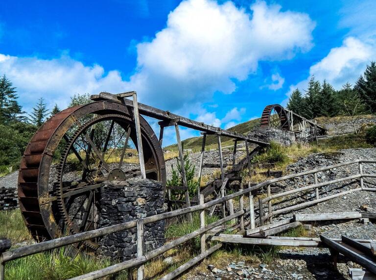 Waterwheel at Silver Mountain experience.