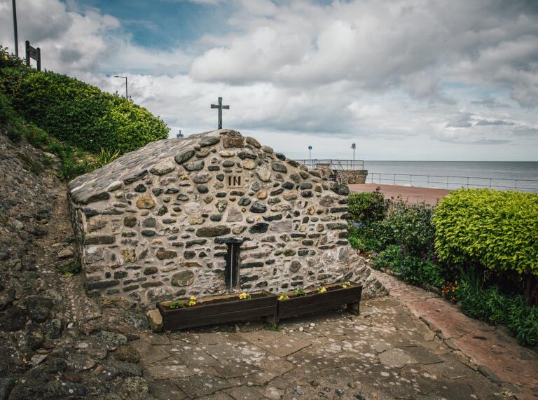 chapel near sea.