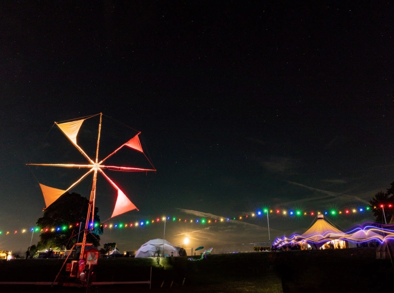 lights at festival.