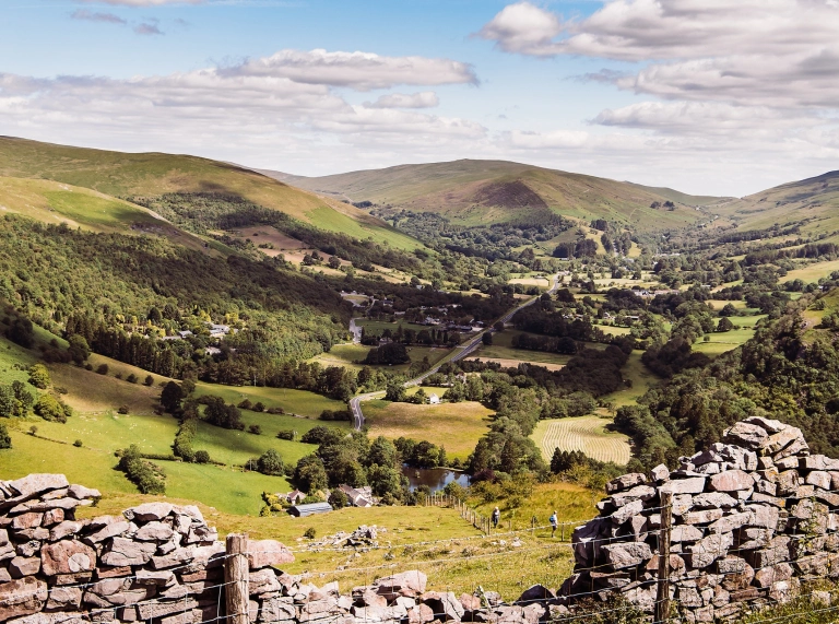 Blick auf Brecon Beacons Nationalpark.