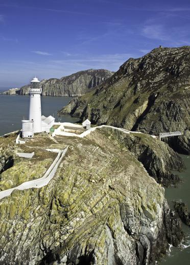South Stack Leuchtturm, Anglesey, Nordwales.