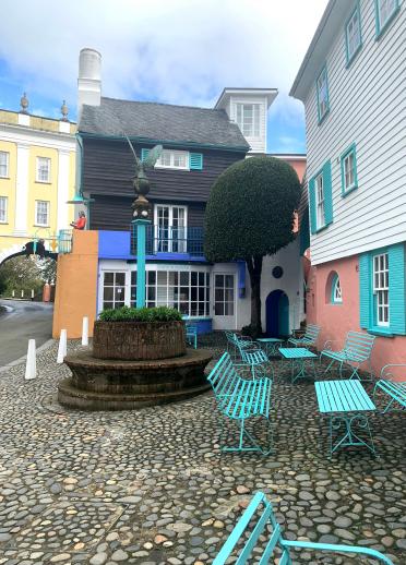 Colourful houses in Portmeirion