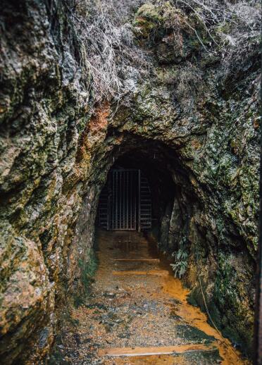 entrance to copper mine.