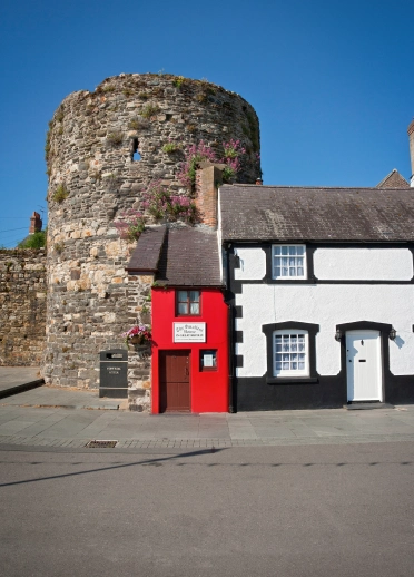 Das kleinste Haus Großbritanniens in Conwy.